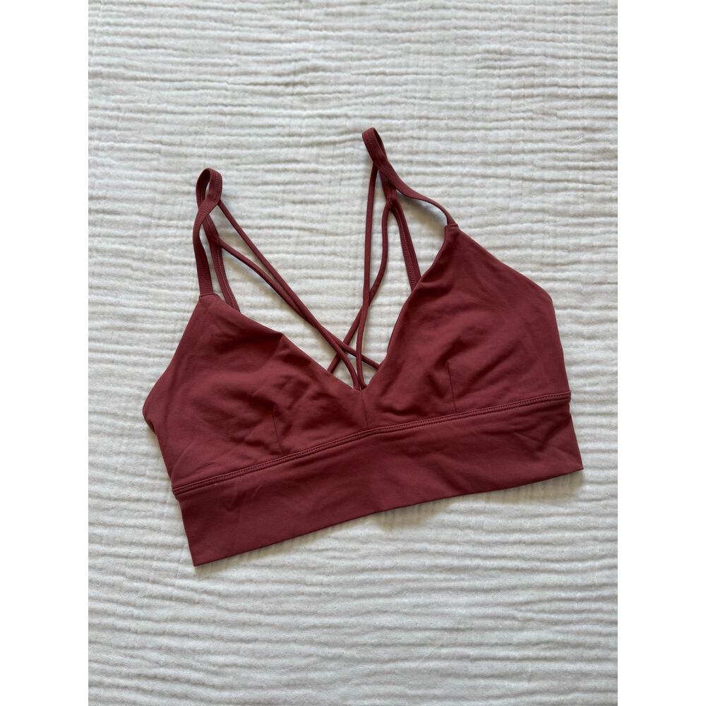 ALO Yoga Rust Strappy Sport Bra